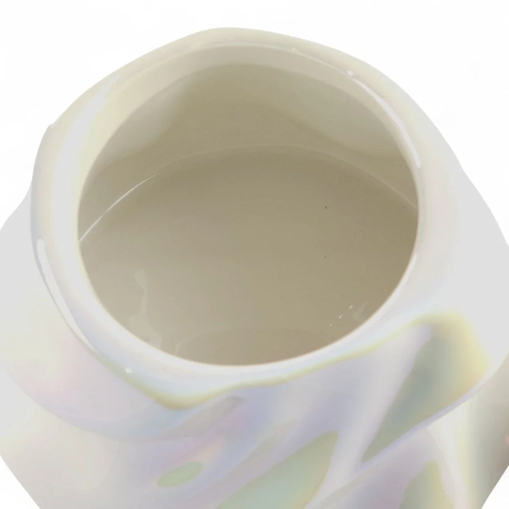Target Halloween Iridescent Ceramic Ghost Candy Jar Novelty Vessel Decor 7